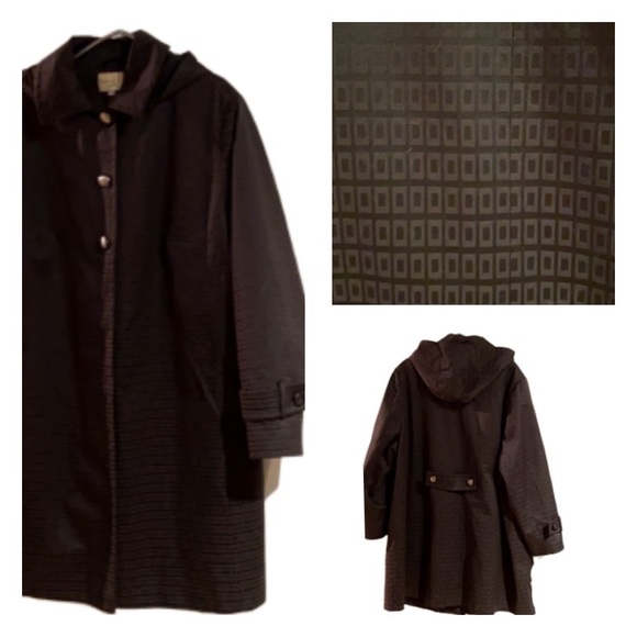 BLACK WOOL COAT w/ Removable Button in Wool Liner!!! Winter Coat! Four Season! - Picture 16 of 16